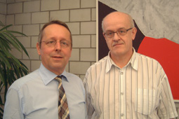 Francis Dercourt und Bruno Weisshaupt im Gespräch
