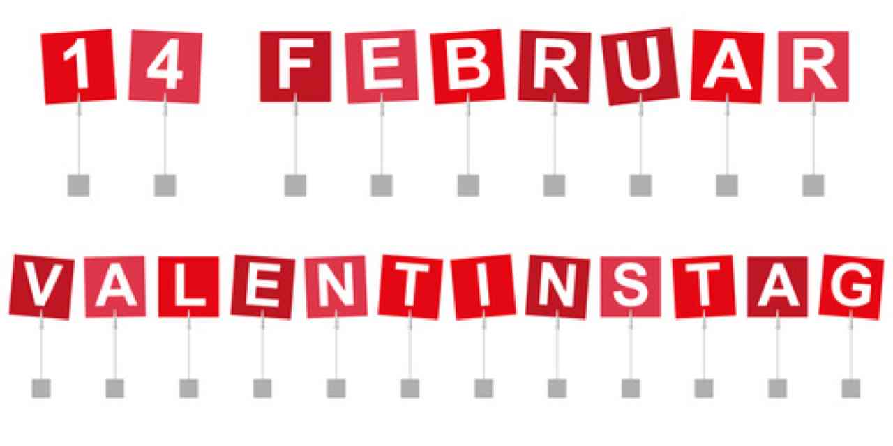 Am 14. Februar ist Valentinstag!